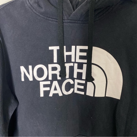 The North Face Hooded Sweatshirt Mens Size M Medium Black Sweater Winter - Picture 2 of 12
